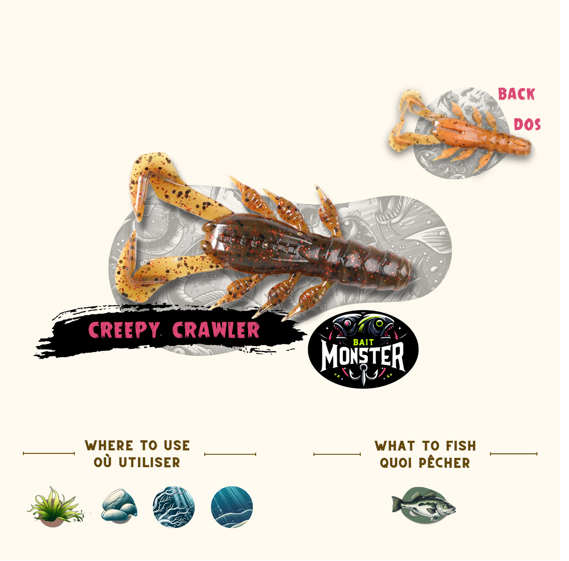 creepy crawler fishing lure Creepy Crawler 3.3 by Bait Monster – Angler's Box
