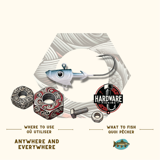 1 oz jig head By Hardware Fishing