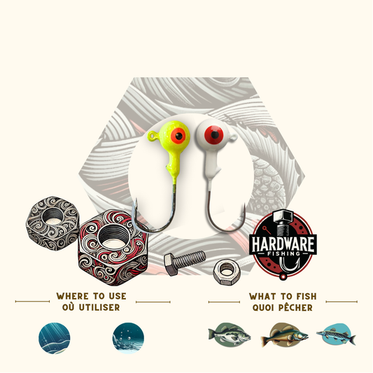 Jig Head 1/4 oz by Hardware Fishing