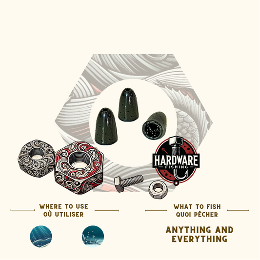 Tungsten Bullet Weight by Hardware Fishing